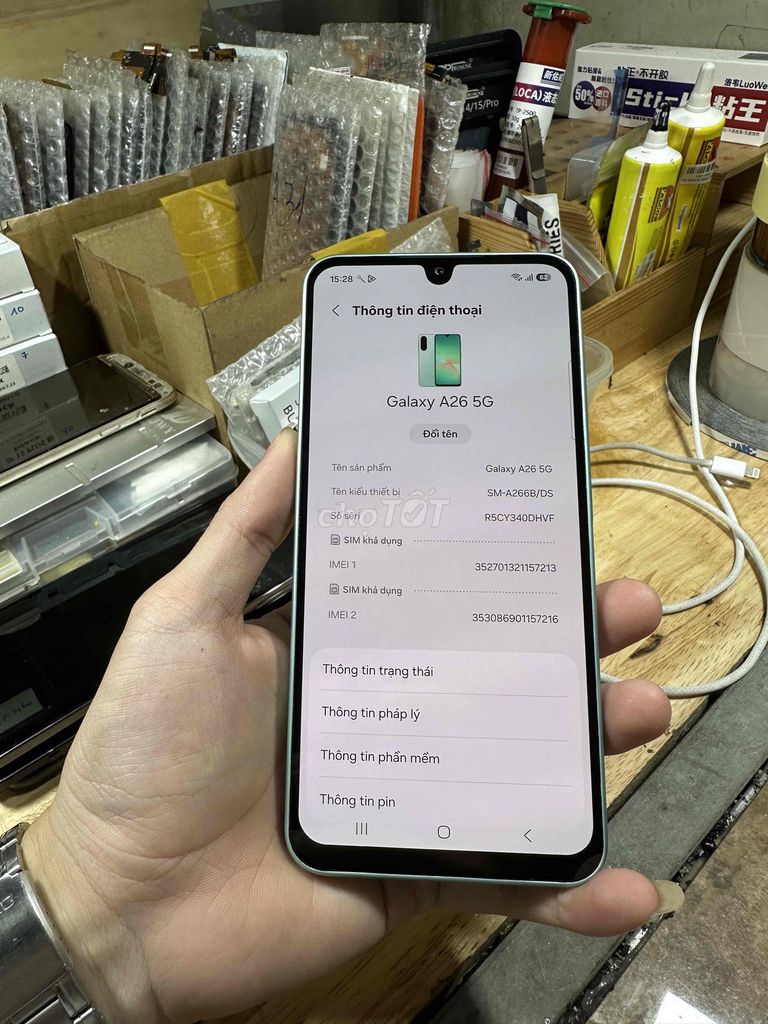 Samsung Galaxy A26 5G 128GB Xanh bạc hà. Mua bán Điện thoại tại Quận 12 Tp Hồ Chí Minh được đăng bởi Trọng Tính hình 1