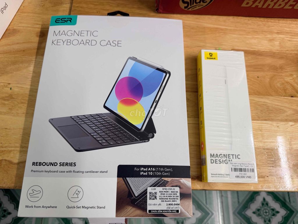 Bao da bàn phím ESR Rebound Đen IPAD GEN 10, 11. Mua bán Phụ kiện (Màn hình, Chuột...) tại Quận Cái Răng Cần Thơ được đăng bởi GAMESTORE 1992 hình 1