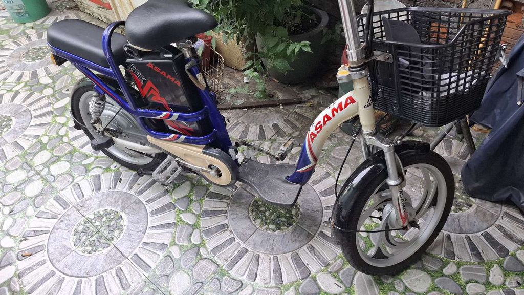Xe đạp điện Asama Xanh Trắng Đã sử dụng. Mua bán Xe điện tại Thành phố Mỹ Tho Tiền Giang được đăng bởi mua bán đồ thanh lý hình 3
