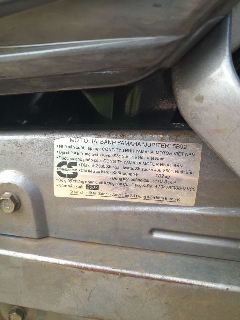 Bán yamaha jupiter Gravita 2007. Mua bán Xe máy tại Thị xã Ninh Hòa Khánh Hòa được đăng bởi Sài Gòn Chiều mưa hình 3