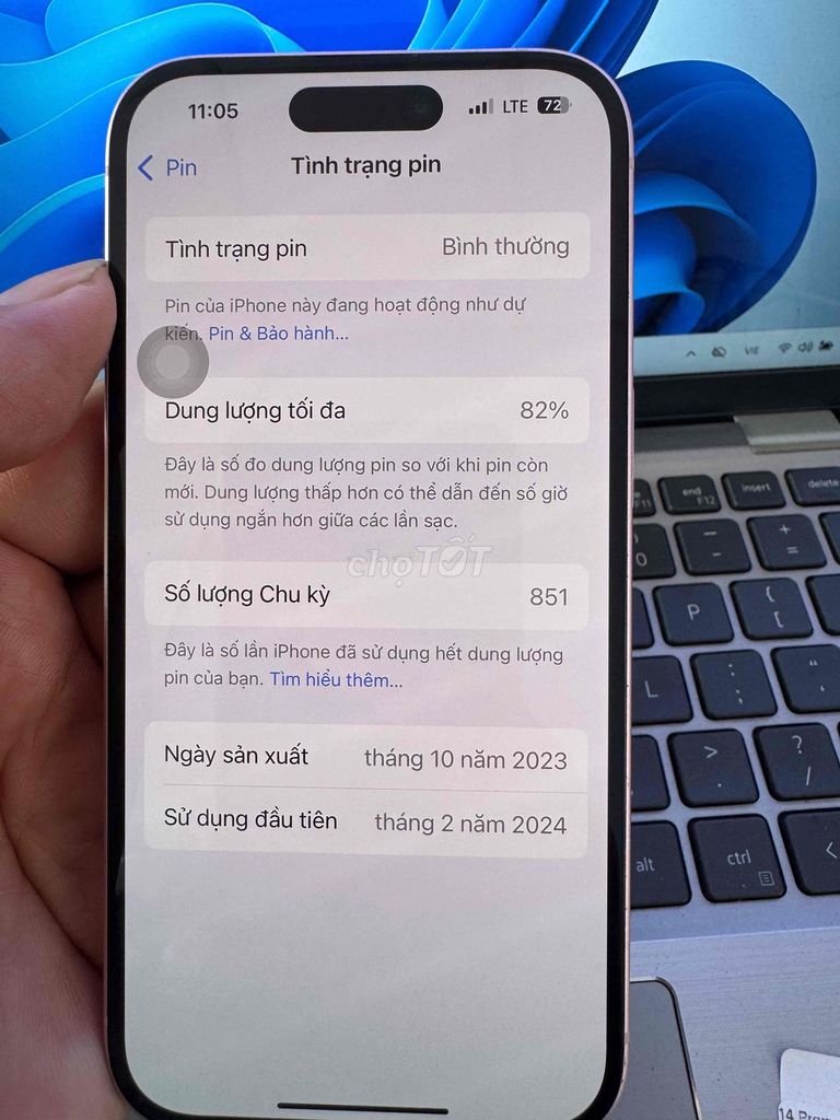 iPhone 15 128GB Hồng VN/A. Mua bán Điện thoại tại Quận 6 Tp Hồ Chí Minh được đăng bởi QUỐC THIÊN BÁN GÓP 0 ĐỒNG  hình 1
