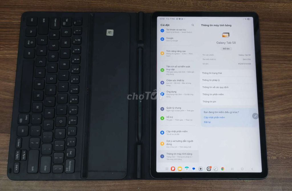 Samsung Tab S8 8GB/128GB Xám. Mua bán Máy tính bảng tại Quận Tây Hồ Hà Nội được đăng bởi Nguyễn Xuân Trường hình 1