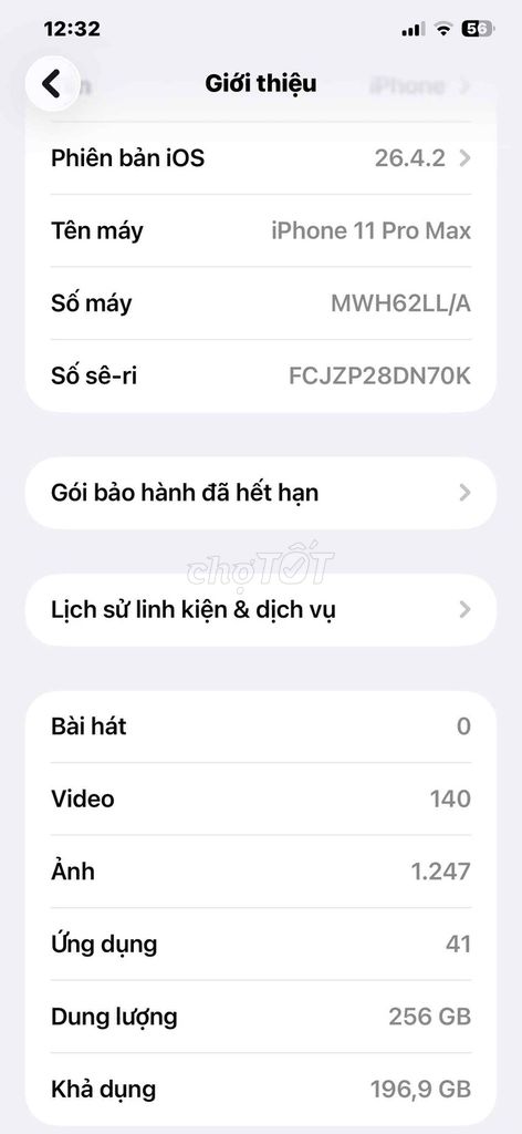 iPhone 11 Pro Max 256GB Đã thay pin. Mua bán Điện thoại tại Quận Hà Đông Hà Nội được đăng bởi hải hình 1