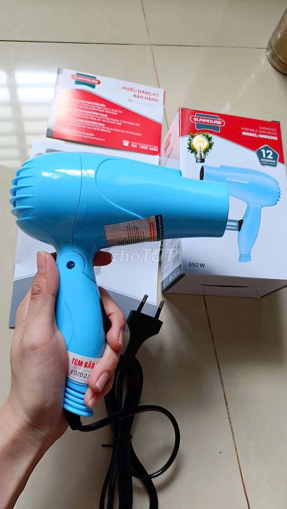 Máy sấy tóc SUNHOUSE SHD2305 Xanh. Mua bán Nội thất, đồ gia dụng khác tại Thành phố Rạch Giá Kiên Giang được đăng bởi MÍT 68 hình 1