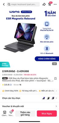 bao da kèm bàn phím ipad ESR. Mua bán Phụ kiện (Màn hình, Chuột...) tại Thành phố Tây Ninh Tây Ninh được đăng bởi Trần Thị Duyên Hồng