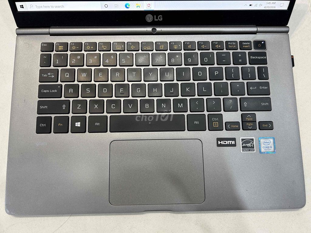 BÁN LG GRAM 14 (14Z970) – MÀU XÁM TITAN. Mua bán Laptop tại Quận 3 Tp Hồ Chí Minh được đăng bởi Son Pham hình 1