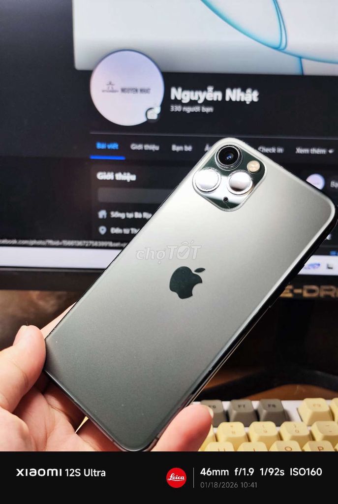 Apple iPhone 11 Pro 256GB Xám. Mua bán Điện thoại tại Thành phố Bà Rịa Bà Rịa - Vũng Tàu được đăng bởi Nguyễn Nhật hình 1
