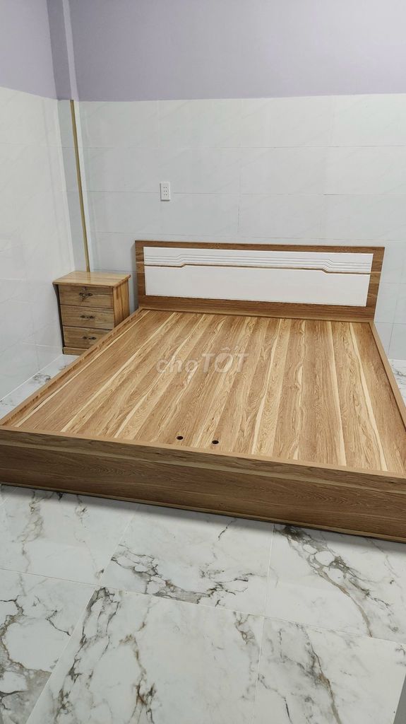 Giường ngủ Gỗ MDF 1m6 x 2m Hiện đại. Mua bán Giường, chăn ga gối nệm tại Thành phố Thủ Đức Tp Hồ Chí Minh được đăng bởi Nội Thất Quang Hùng hình 1