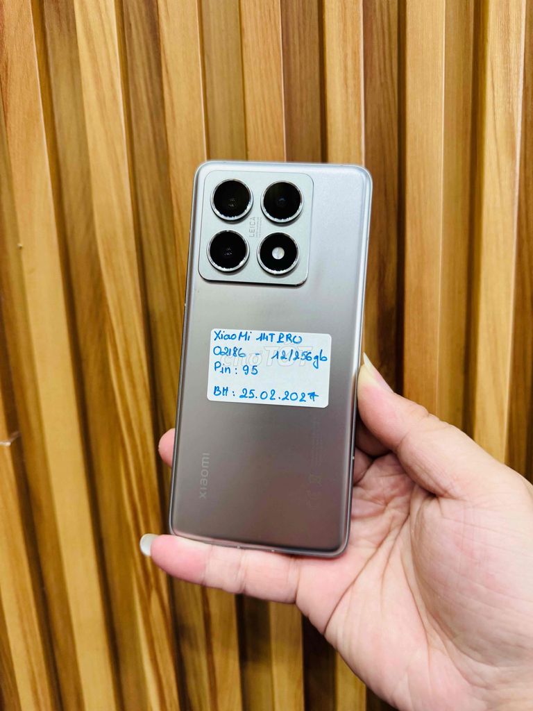 Xiaomi 14T Pro 256GB Xám 12GB 99%. Mua bán Điện thoại tại Quận 10 Tp Hồ Chí Minh được đăng bởi Phi Đăng Sơn Store hình 1