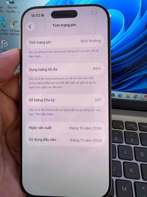 iPhone 16 Pro 128GB Vàng 99%