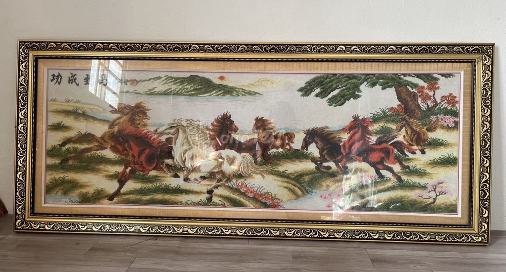 Tranh thêu chữ thập Mã Đáo Thành Công. Mua bán Đồ sưu tầm, đồ cổ tại Huyện Hóc Môn Tp Hồ Chí Minh được đăng bởi Suốt Trần hình 1