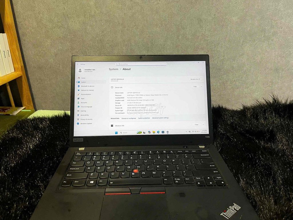 Lenovo ThinkPad T495 Ryzen 7 Pro 16GB/256GB. Mua bán Laptop tại Quận 5 Tp Hồ Chí Minh được đăng bởi Phan Thế Phong  hình 1