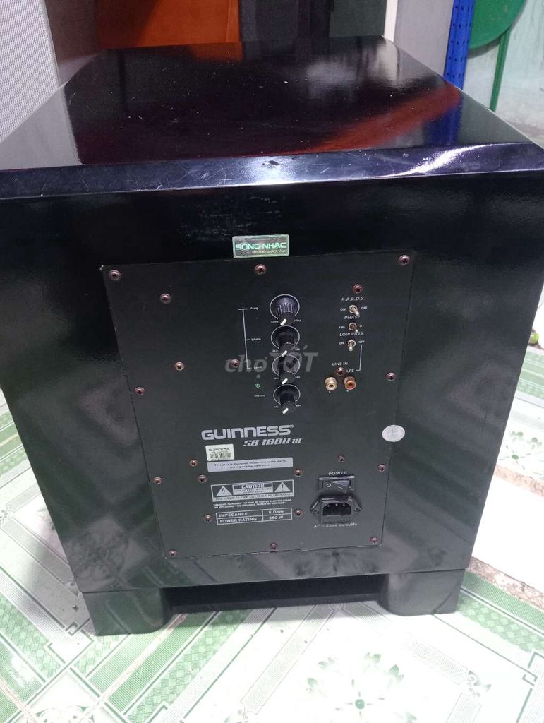 Loa siêu trầm Guinness SB 1800 III Đen. Mua bán Tivi, Âm thanh tại Quận Bình Tân Tp Hồ Chí Minh được đăng bởi ae cần alô 2 hình 1