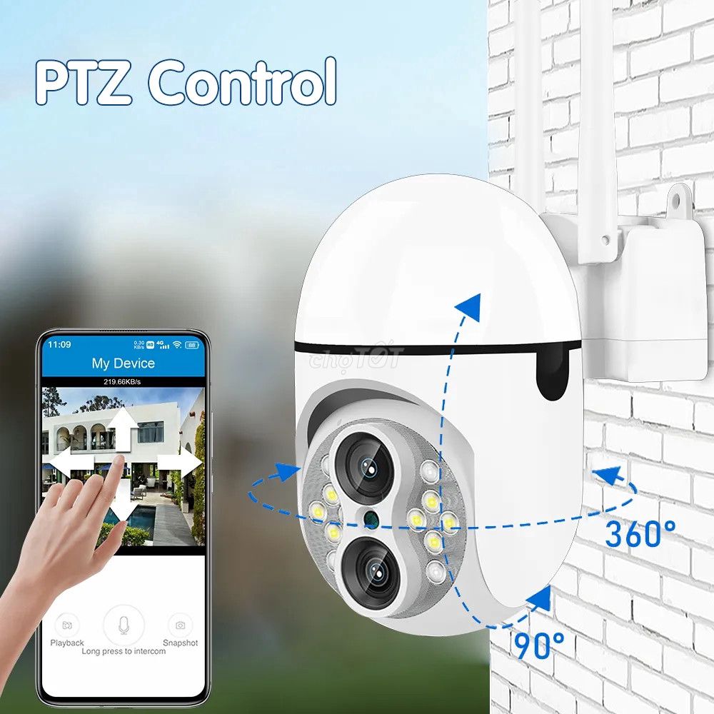 Camera Wifi Ống kính kép 4MP 2K Zoom 10X màu. Mua bán Máy ảnh, Máy quay tại Quận Bình Thuỷ Cần Thơ được đăng bởi Trần Ngọc Giám hình 1