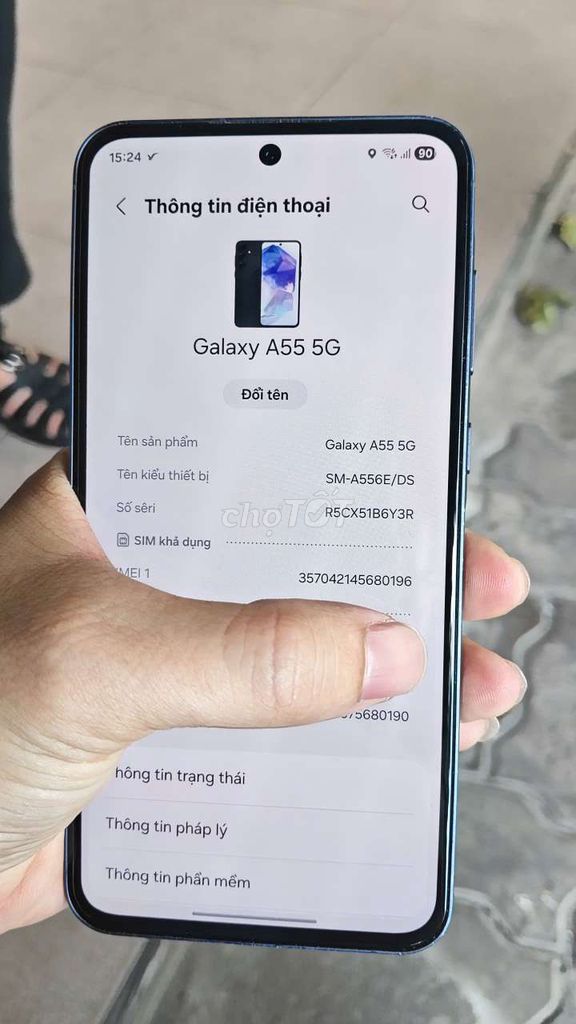 Samsung Galaxy A55 5G Xanh. Mua bán Điện thoại tại Quận Ngũ Hành Sơn Đà Nẵng được đăng bởi Bin Bin hình 1