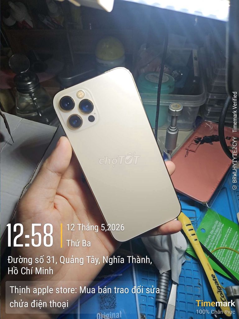 iPhone 12 Pro 128GB Vàng. Mua bán Điện thoại tại Huyện Châu Đức Bà Rịa - Vũng Tàu được đăng bởi võ văn thịnh hình 1