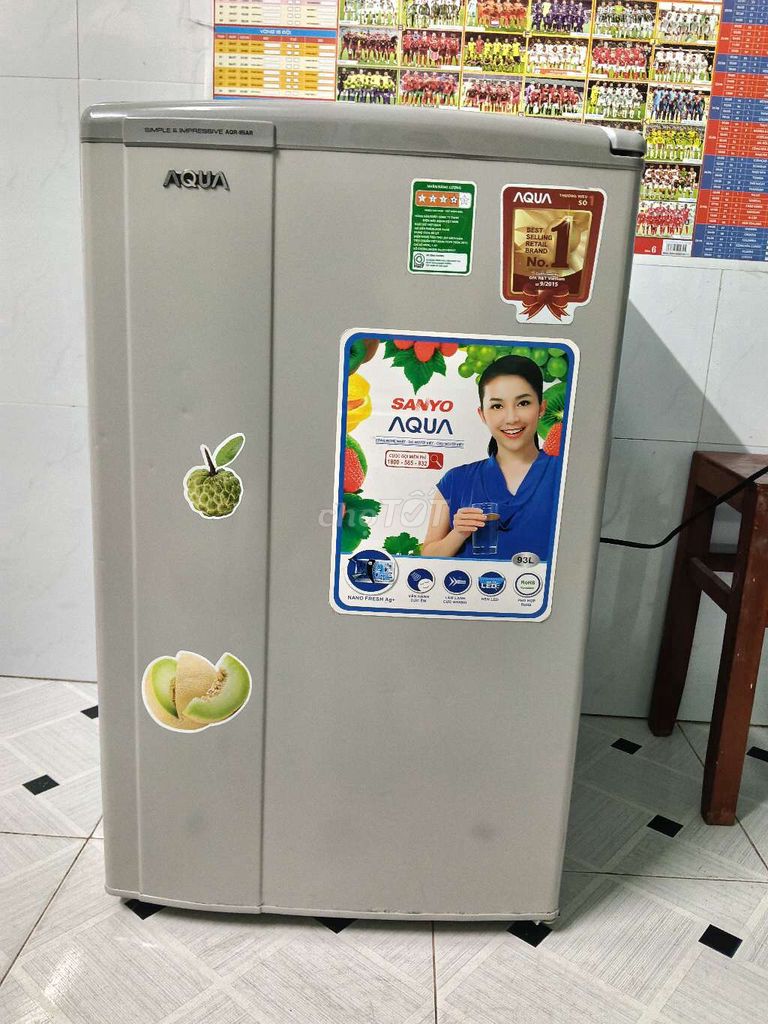 Tủ lạnh Aqua 93 lít Xám đã sử dụng. Mua bán Tủ lạnh tại Quận Tân Phú Tp Hồ Chí Minh được đăng bởi Hoàng Sáu  hình 1