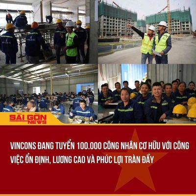 VINGROUP TUYỂN CÔNG NHÂN BAO ĂN Ở, KO YÊU CẦU KN 