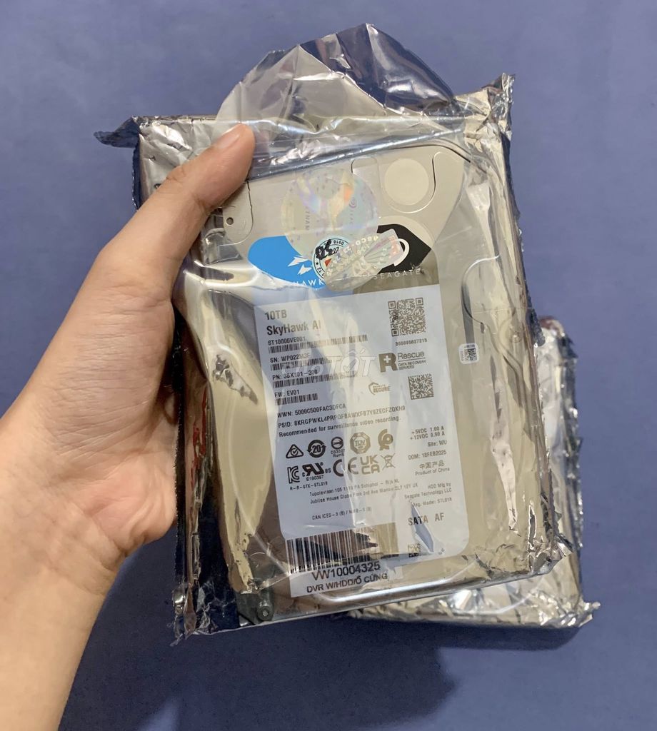 Vài ổ cứng 10TB WD/SG/ Toshiba cho khách cần. Mua bán Linh kiện (RAM, Card...) tại Quận 4 Tp Hồ Chí Minh được đăng bởi Nguyễn Trọng Lịch hình 1