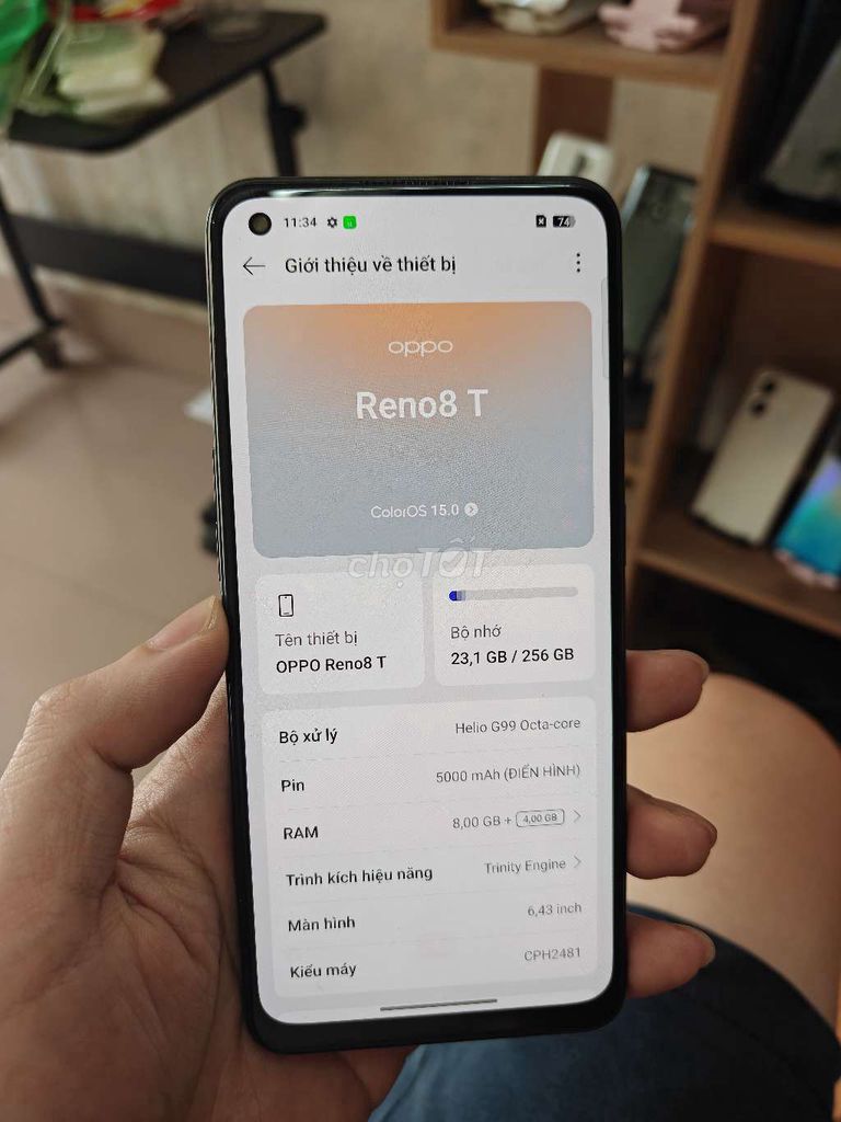 Oppo Reno 8T 8/256GB Đen chính hãng. Mua bán Điện thoại tại Quận Thanh Xuân Hà Nội được đăng bởi cửa hàng điện thoại giá rẻ hình 1