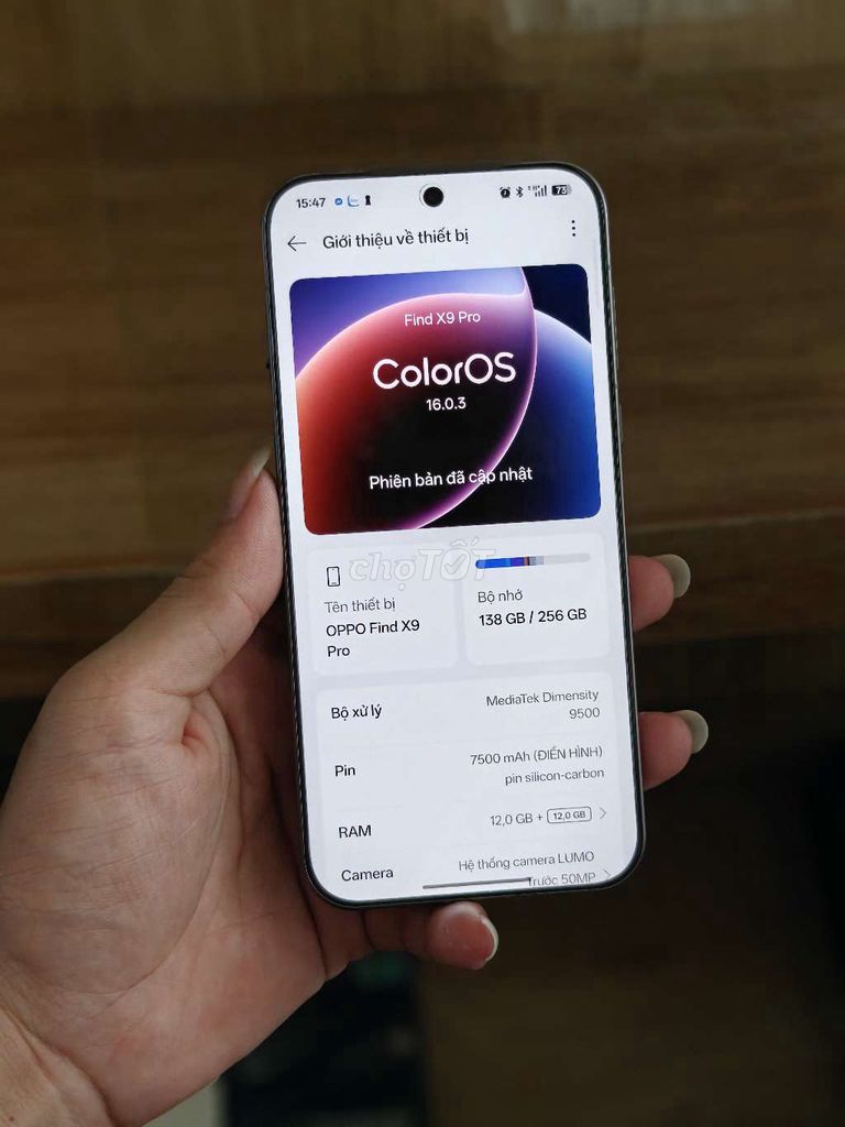 Oppo Find X9 Pro 256GB Xám. Mua bán Điện thoại tại Huyện Bình Lục Hà Nam được đăng bởi Thế Anh  hình 1