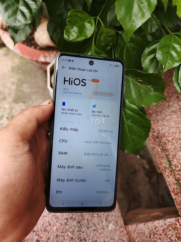 Tecno Pova 6 Neo 8GB/128GB Xanh lá. Mua bán Điện thoại tại Quận Bình Tân Tp Hồ Chí Minh được đăng bởi Hội Đồ Điện Tử hình 1