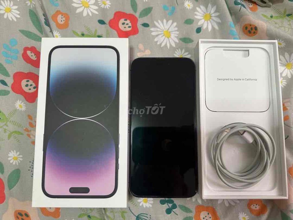 iphone 14 ProMax 256 tím Fullbox đẹp 99% BH 8th