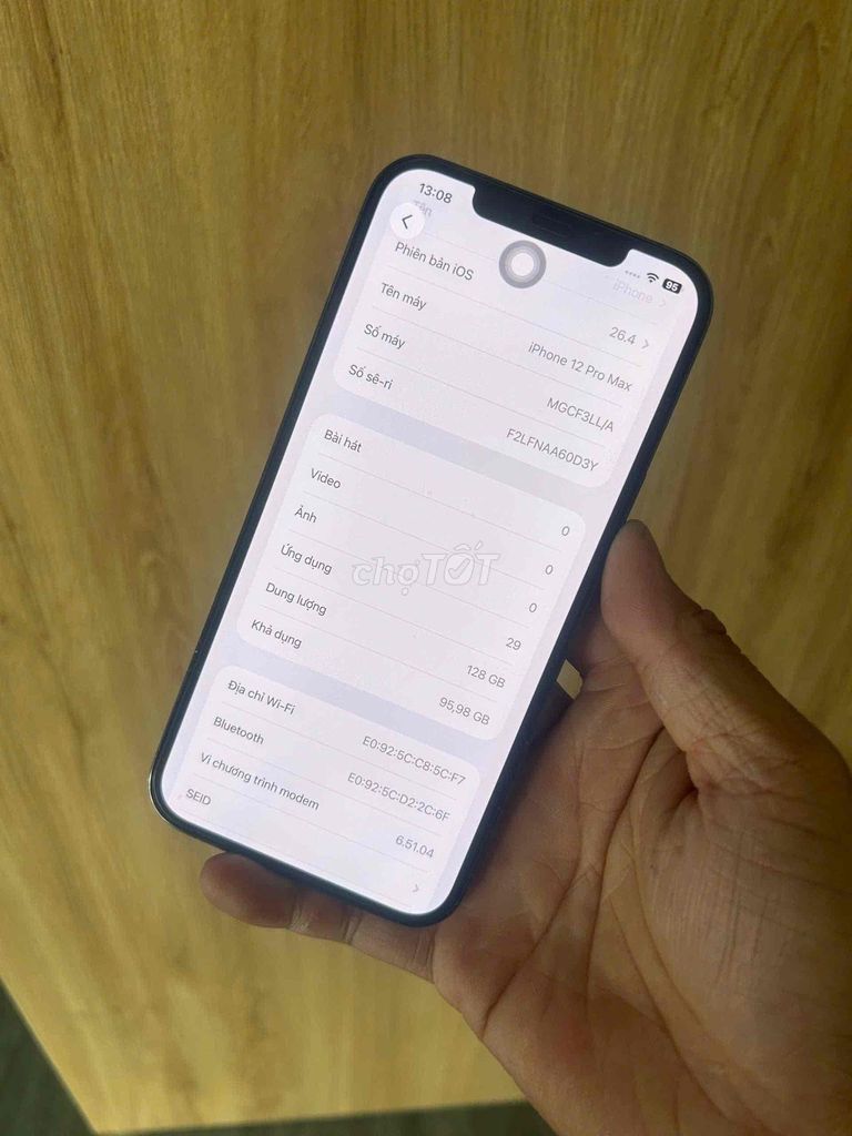 Apple iPhone 12 Pro Max Lock 128GB Xám Mới. Mua bán Điện thoại tại Quận Bình Thạnh Tp Hồ Chí Minh được đăng bởi Cầm Đồ Đại Tín hình 1