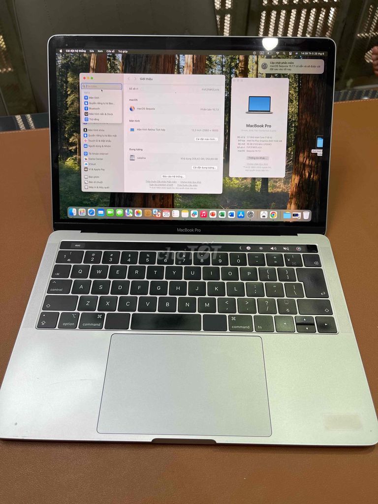 Apple MacBook Pro 13 inch 2019 Bạc. Mua bán Laptop tại Quận Cầu Giấy Hà Nội được đăng bởi Dương Quí hình 1