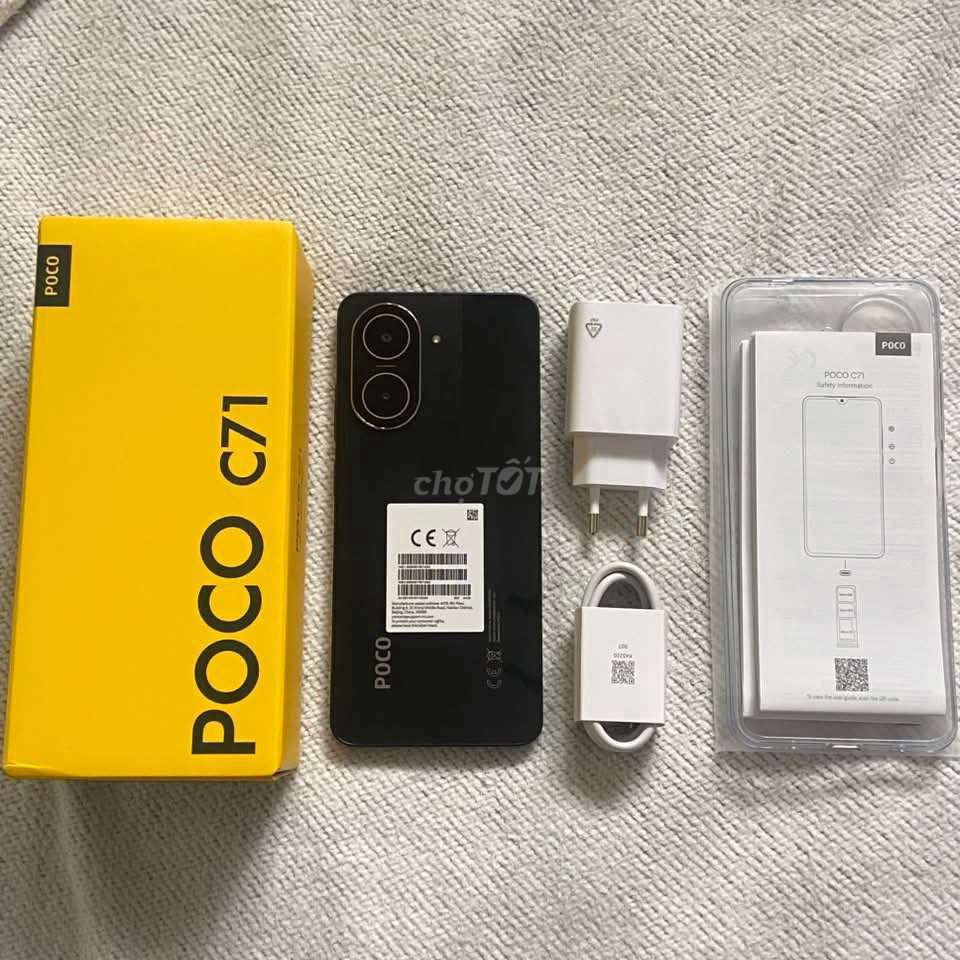 Xiaomi Poco C71 Đen, Ram 4-128, Còn Đủ Box, Bh 12T. Mua bán Điện thoại tại Quận 8 Tp Hồ Chí Minh được đăng bởi Bùi Tuấn Trung hình 1