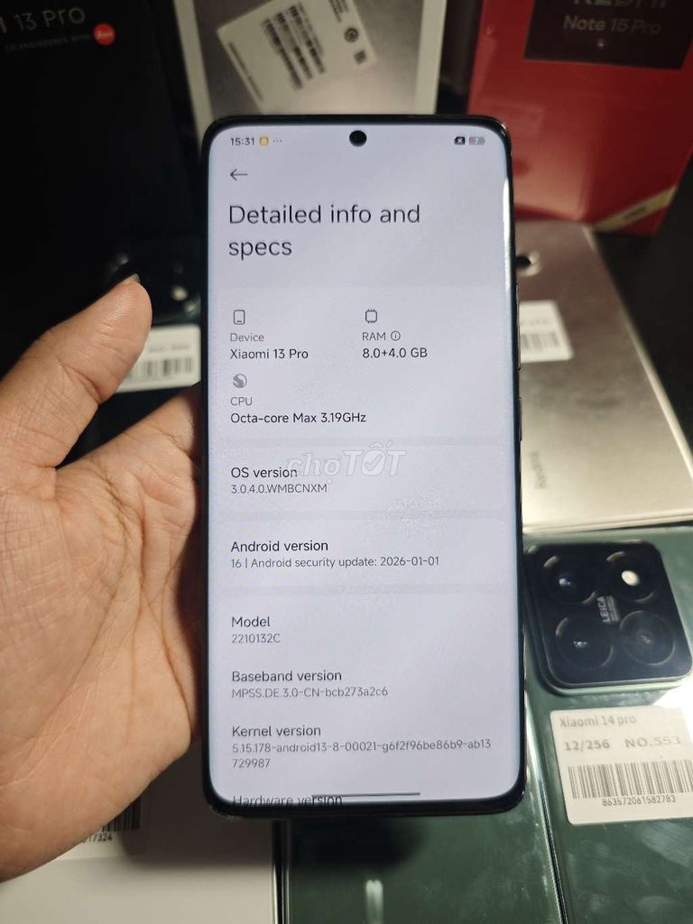 Xiaomi 13 Pro 256GB Snapdragon 8 Gen 2. Mua bán Điện thoại tại Quận Hoàng Mai Hà Nội được đăng bởi Điện Thoại Xách Tay hình 1