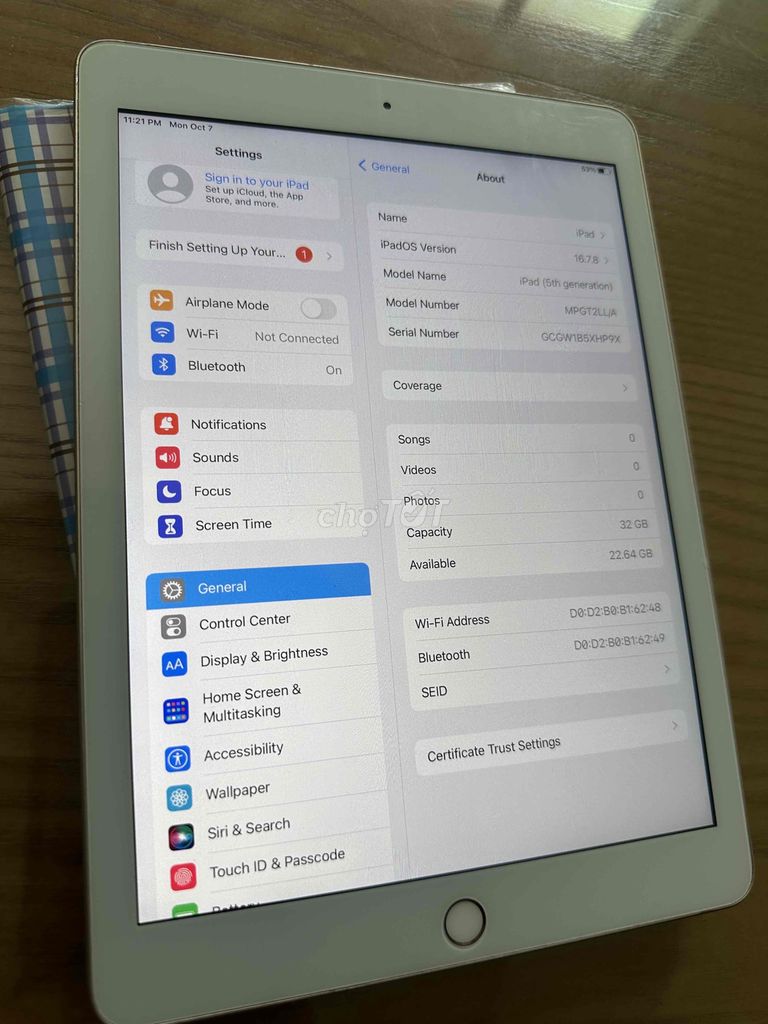 ipad gen 5 32g wifi và 4g