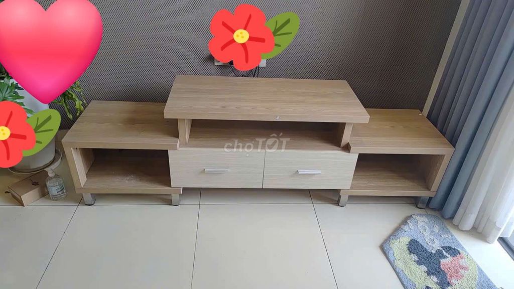 Kệ tivi Gỗ Vàng nhạt Hiện đại Có ngăn kéo. Mua bán Tủ, kệ gia đình tại Quận 12 Tp Hồ Chí Minh được đăng bởi Diep Giang hình 1