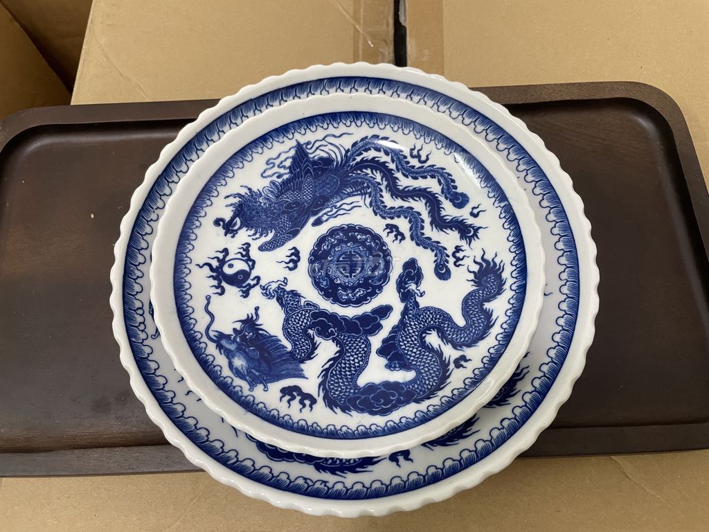 Đĩa gốm sứ men lam Long phượng 16-20cm. Mua bán Dụng cụ nhà bếp tại Quận Cầu Giấy Hà Nội được đăng bởi Tên chưa cung cấp hình 1