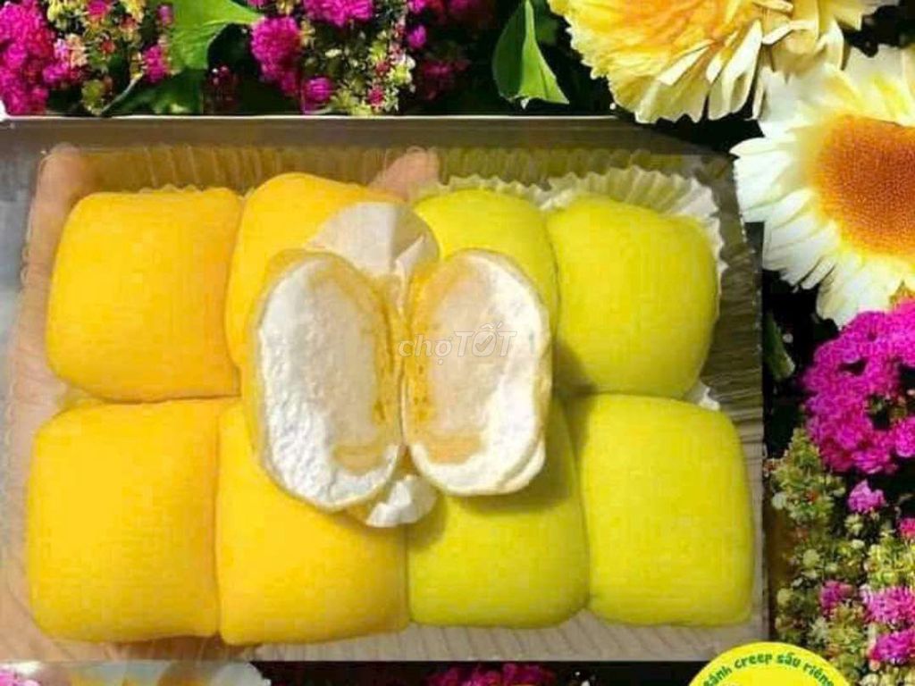 Bánh crepe sầu riêng hộp 8 cái ú nu. Mua bán Đồ ăn, thực phẩm và các loại khác tại Quận 12 Tp Hồ Chí Minh được đăng bởi Thùy Thanh Nguyễn  hình 1