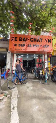 xe đạp chất logo