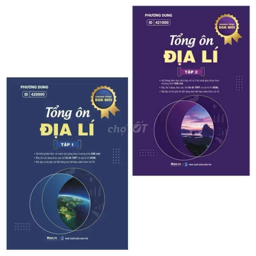 Sách Tổng ôn Địa lí Tập 1+2. Mua bán Sách tại Quận Hai Bà Trưng Hà Nội được đăng bởi Minh An hình 1