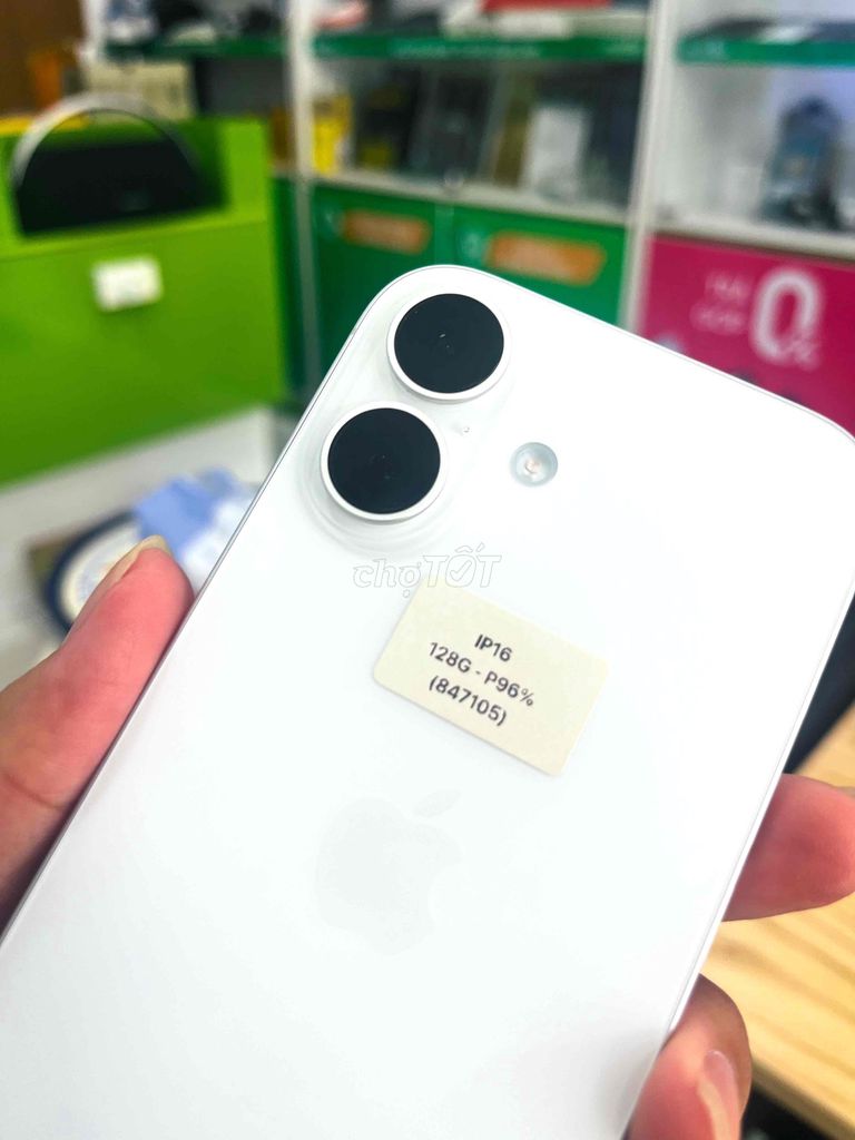 Apple iPhone 16 128GB Trắng Likenew. Mua bán Điện thoại tại Quận Ngô Quyền Hải Phòng được đăng bởi TRAN SONG HA hình 1