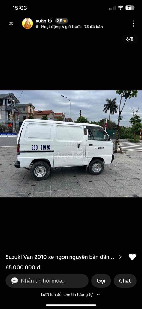 Suzuki Van 2010 Белый