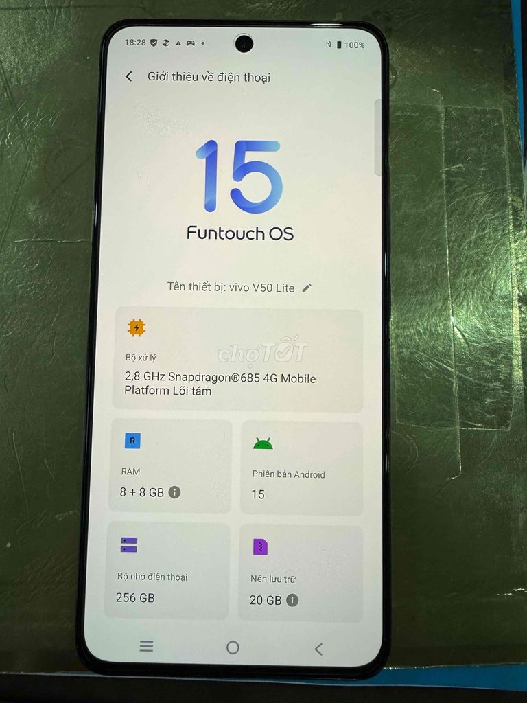 Vivo V50 Lite 8GB/256GB zin đẹp củ chi. Mua bán Điện thoại tại Huyện Củ Chi Tp Hồ Chí Minh được đăng bởi trong hình 1