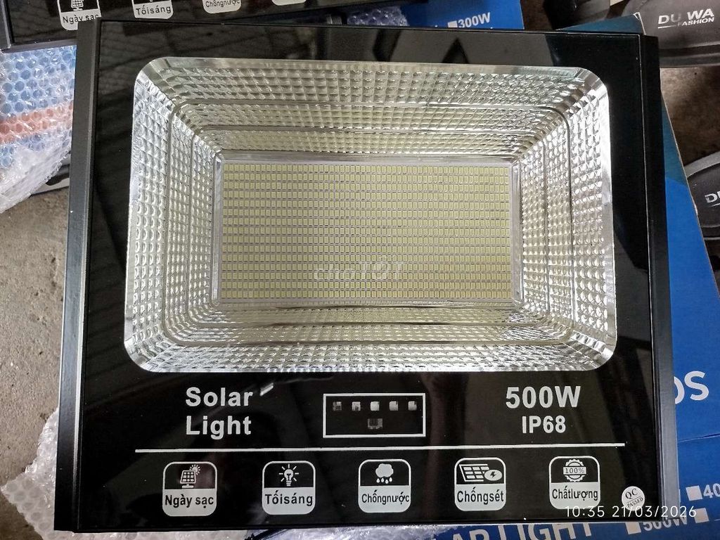 Đèn pha NLMT 500W sáng cả đêm. Mua bán Đèn tại Thành phố Tân An Long An được đăng bởi TBCN Bình Tâm hình 1