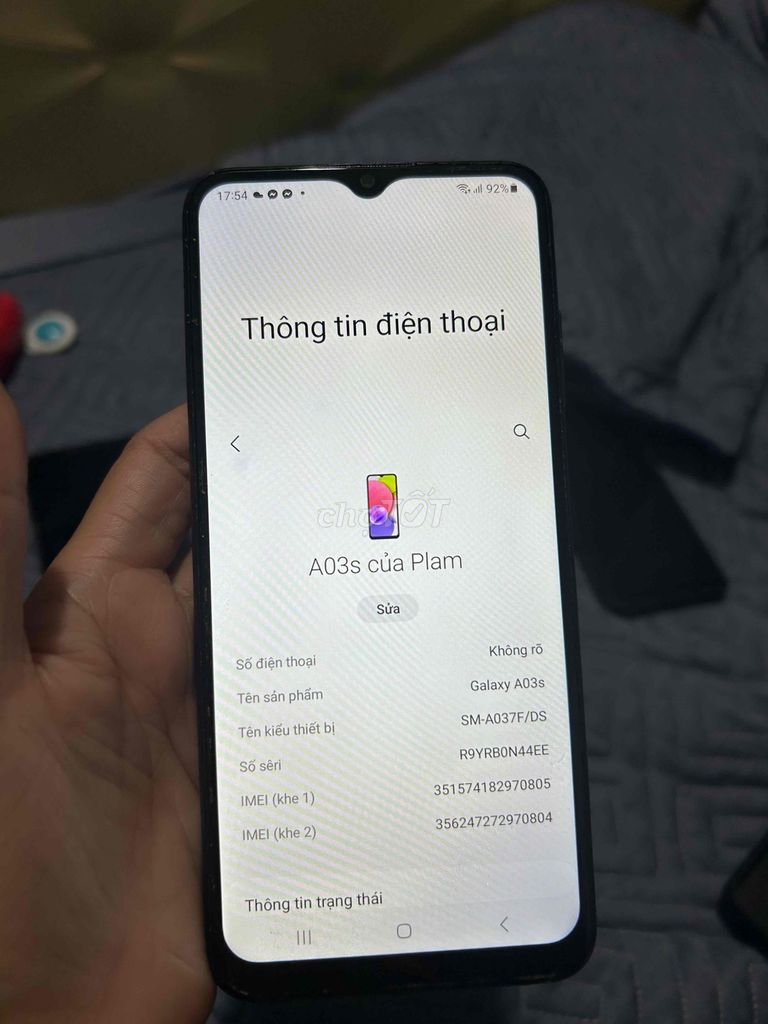 Samsung Galaxy A03s Xanh. Mua bán Điện thoại tại Huyện Long Thành Đồng Nai được đăng bởi nguyễn thị nghĩa  hình 1