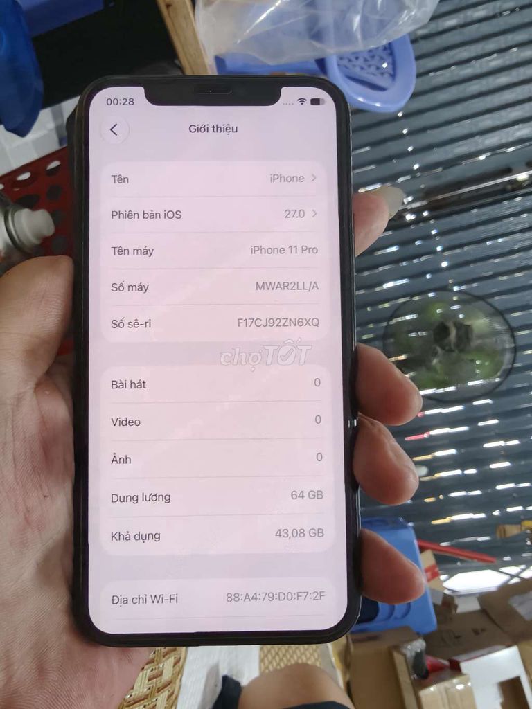 iPhone 11 Pro 64GB Ngon. Mua bán Điện thoại tại Thành phố Bến Tre Bến Tre được đăng bởi Từ Tuấn Bến Tre hình 1
