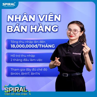 🚀 ĐỒNG THÁP -  HONOR TUYỂN NHÂN VIÊN BÁN HÀNG