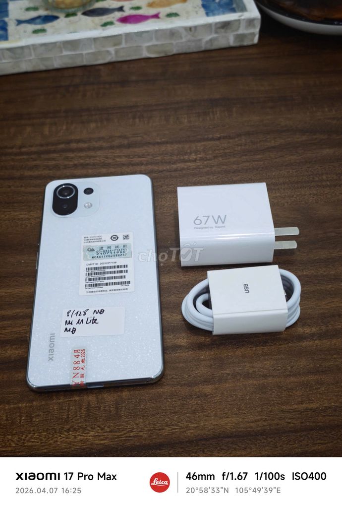 Xiaomi Mi 11 Lite 5G 8/128 sạc 67w có ship COD. Mua bán Điện thoại tại Quận Hoàng Mai Hà Nội được đăng bởi Trần Ngọc Hiếu hình 1