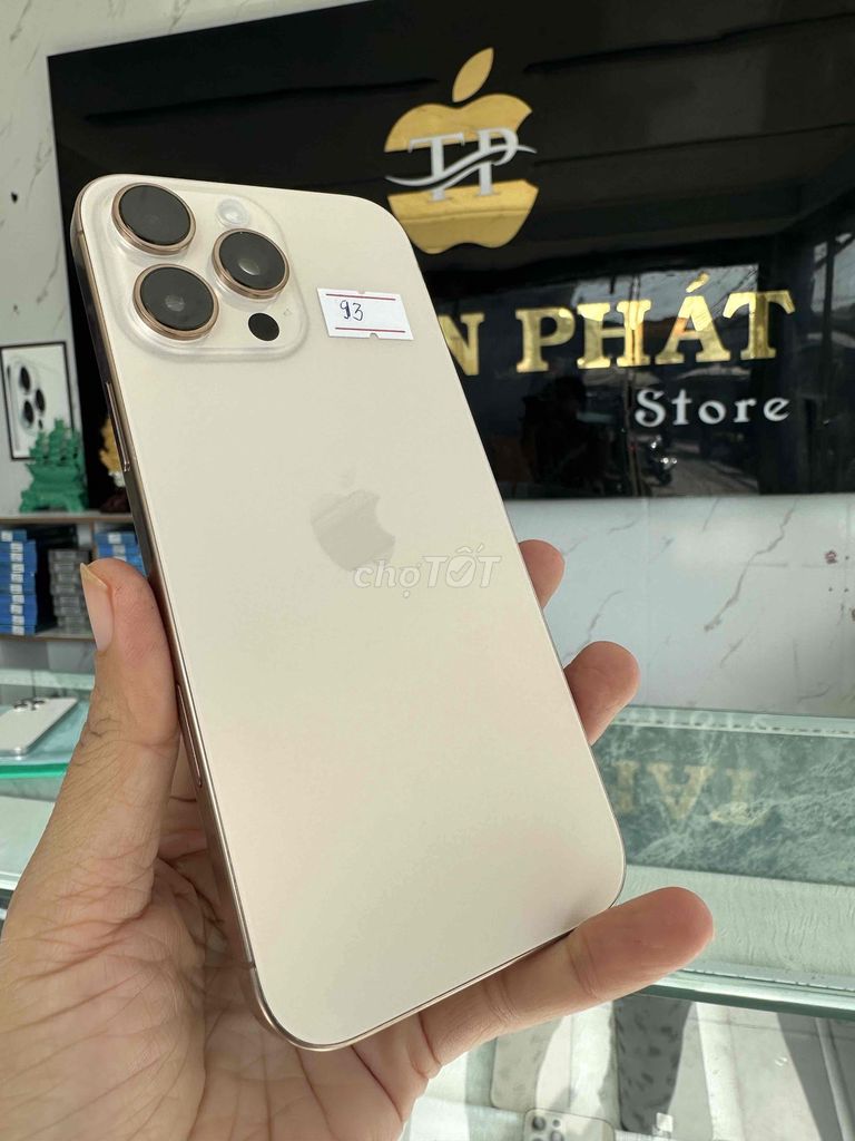 Apple iPhone 16 Pro Max 256GB Vàng Sa Mạc Pin 93%. Mua bán Điện thoại tại Quận Bình Tân Tp Hồ Chí Minh được đăng bởi THUẬN PHÁT MOBILE hình 1