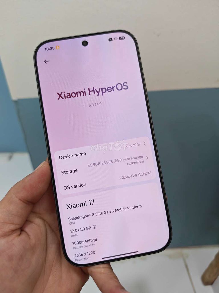 Xiaomi 17 12/256GB Fullbox Sạc 83 Lần. Mua bán Điện thoại tại Quận Gò Vấp Tp Hồ Chí Minh được đăng bởi Tuyết hình 1