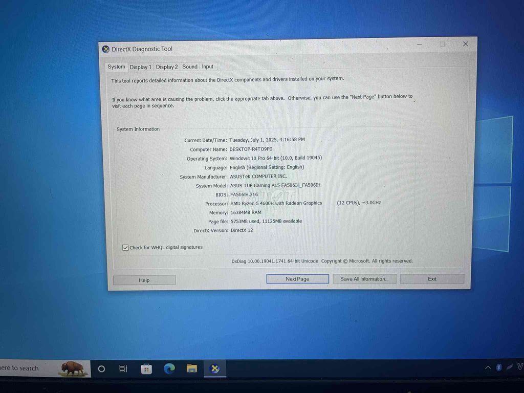 Bán laptop gaming tuf