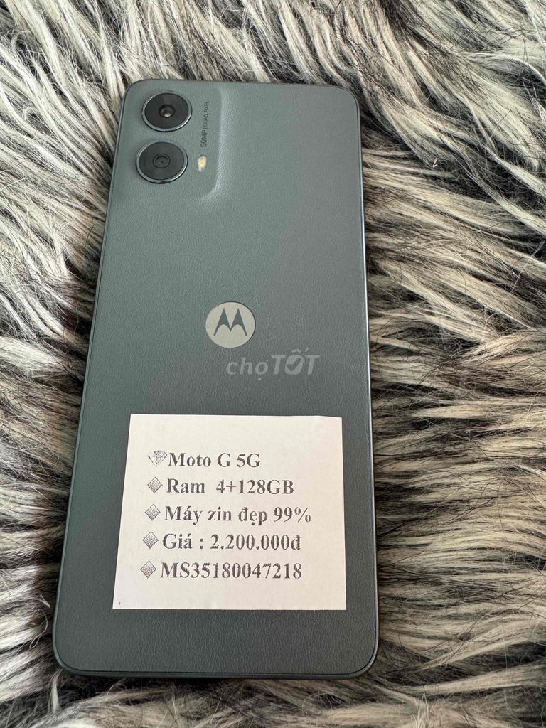 Motorola Moto G 5G 128GB Xám. Mua bán Điện thoại tại Quận 11 Tp Hồ Chí Minh được đăng bởi MỸ SƠN Mobile hình 1