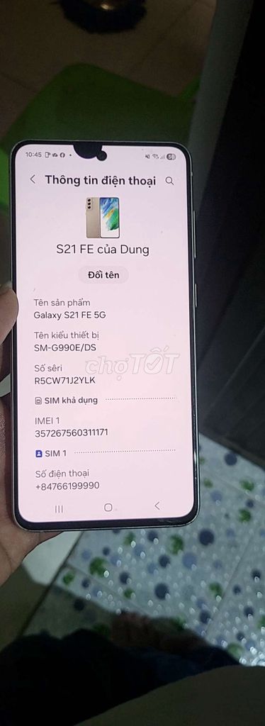 Samsung Galaxy S21 FE 5G 128GB Xanh lá. Mua bán Điện thoại tại Quận Tân Phú Tp Hồ Chí Minh được đăng bởi Điện Thoại Giá rẻ hình 1